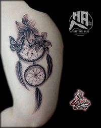 Traumf&auml;nger Dreamcatcher Tattoo